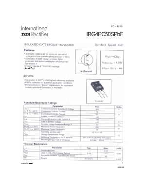 IRG4PC50SPBF Datasheet PDF International Rectifier