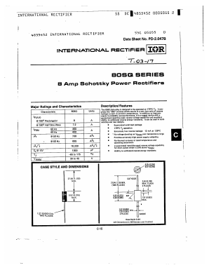 80SQ040 Datasheet PDF International Rectifier