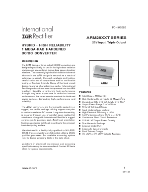ARM28XXT Datasheet PDF International Rectifier