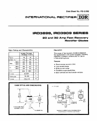 IRD3899 Datasheet PDF International Rectifier
