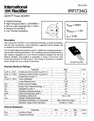 IRFI734 Datasheet PDF International Rectifier