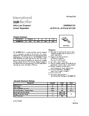 OMR9601SC Datasheet PDF International Rectifier