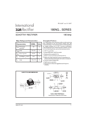 180NQ040 Datasheet PDF International Rectifier