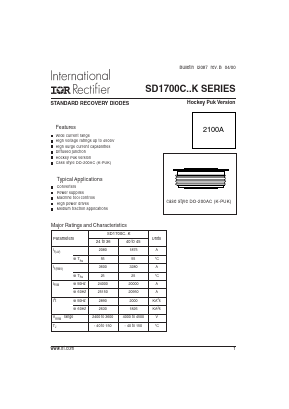 SD1700C24K Datasheet PDF International Rectifier