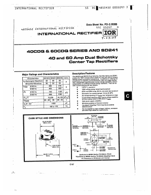 40CDQ020 Datasheet PDF International Rectifier