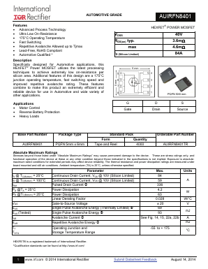 AUIRFN8401TR Datasheet PDF International Rectifier