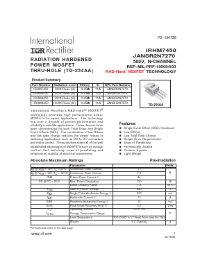 IRHM3450 Datasheet PDF International Rectifier