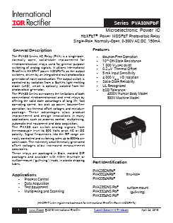 PVA33NPBF Datasheet PDF International Rectifier