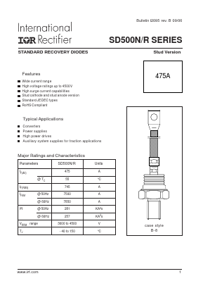 SD500N45MC Datasheet PDF International Rectifier