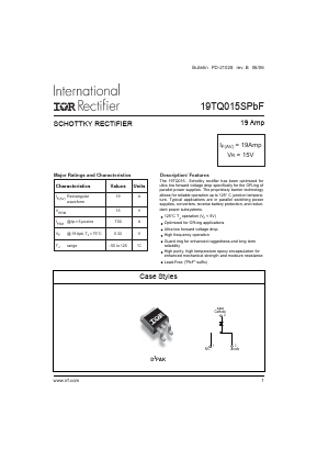 19TQ015SPBF Datasheet PDF International Rectifier