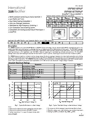 IRF6616PBF Datasheet PDF International Rectifier