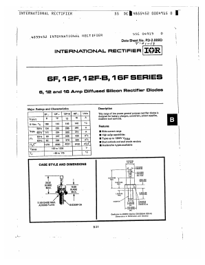 16F100 Datasheet PDF International Rectifier