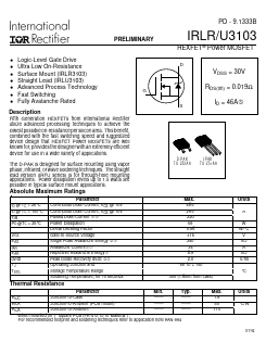 IRLU3103 Datasheet PDF International Rectifier