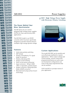 MS1002 Datasheet PDF ITT Cannon 