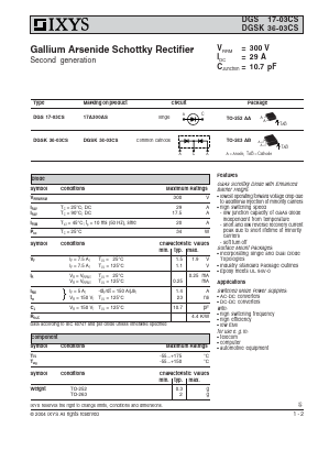 DGSK36-03CS Datasheet PDF IXYS CORPORATION