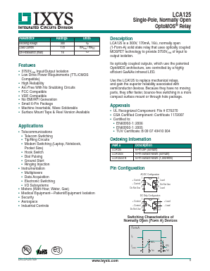 LCA125S Datasheet PDF IXYS CORPORATION