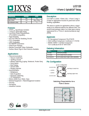 LCC120STR Datasheet PDF IXYS CORPORATION
