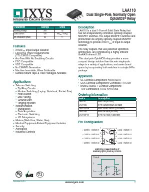 LAA110S Datasheet PDF IXYS CORPORATION