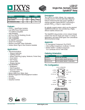LCB127 Datasheet PDF IXYS CORPORATION