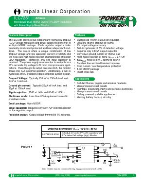 ILC7281 Datasheet PDF Impala Linear Corporation