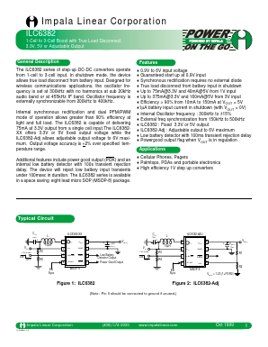 ILC6382CIP-ADJ Datasheet PDF Impala Linear Corporation