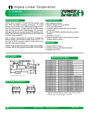 ILC6380BP-50 Datasheet PDF Impala Linear Corporation