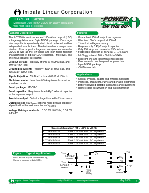 ILC7280CS-XXXX Datasheet PDF Impala Linear Corporation