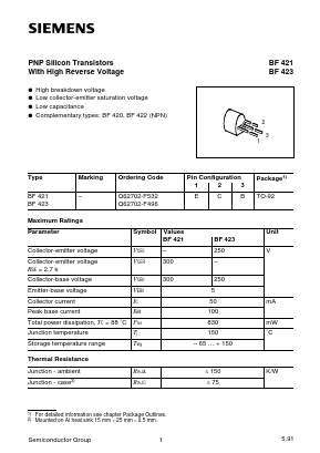 Q62702-F496 Datasheet PDF Infineon Technologies