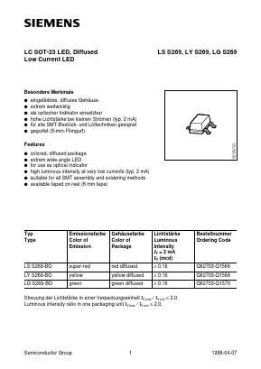 LGS269-BO Datasheet PDF Infineon Technologies