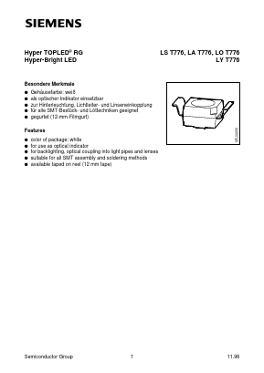 LAT776-R Datasheet PDF Infineon Technologies