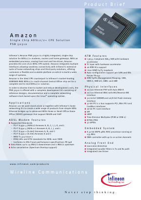 PSB50510 Datasheet PDF Infineon Technologies