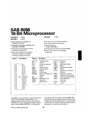 SAB8086-2 Datasheet PDF Infineon Technologies