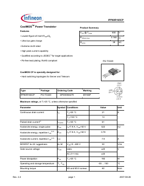 SP000084279 Datasheet PDF Infineon Technologies