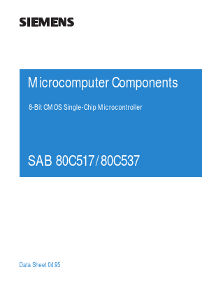 SAB80C517 Datasheet PDF Infineon Technologies