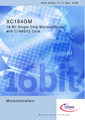 XC164GM Datasheet PDF Infineon Technologies