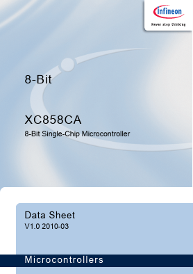 SAF-XC858CA-16FFI5V Datasheet PDF Infineon Technologies