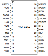 TDA5220 Datasheet PDF Infineon Technologies