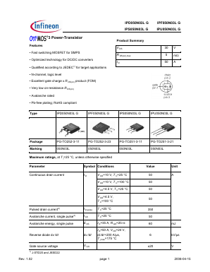 IPS050N03LG Datasheet PDF Infineon Technologies