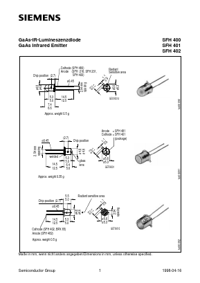 SFH402 Datasheet PDF Infineon Technologies