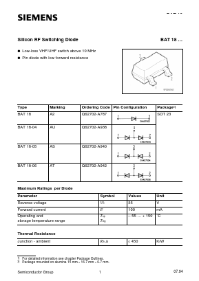 Q62702-A787 Datasheet PDF Infineon Technologies