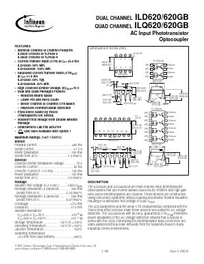 ILD620 Datasheet PDF Infineon Technologies