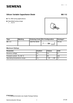 Q62702-B240 Datasheet PDF Infineon Technologies