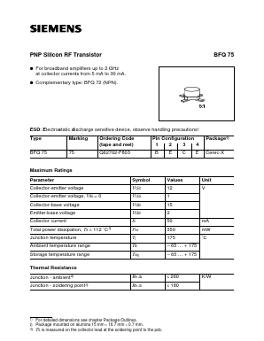 Q62702-F803 Datasheet PDF Infineon Technologies