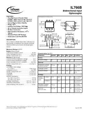 IL766B-1 Datasheet PDF Infineon Technologies