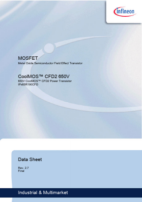 IPA65R190CFD Datasheet PDF Infineon Technologies