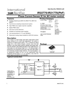 IR2277SPBF Datasheet PDF Infineon Technologies