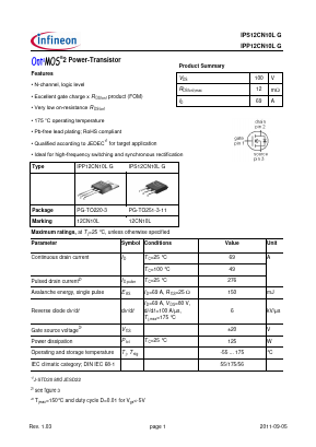 12CN10L Datasheet PDF Infineon Technologies