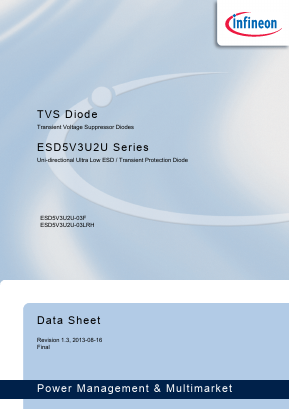 ESD5V3U2U-03F Datasheet PDF Infineon Technologies