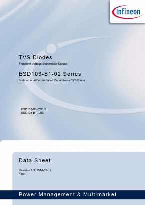 ESD103-B1-02 Datasheet PDF Infineon Technologies