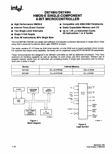 D8748H Datasheet PDF Intel